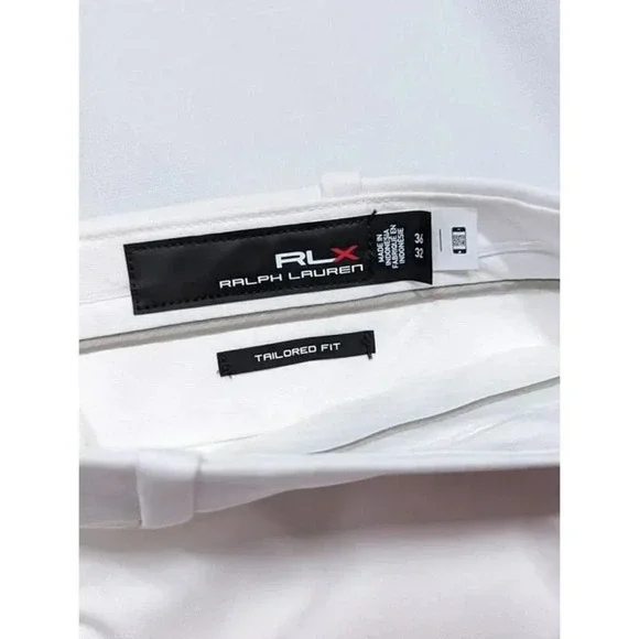 RLX Ralph Lauren Men's Tailored Fit Performance Twill Pants White Size 36 x 32 - Picture 6 of 8